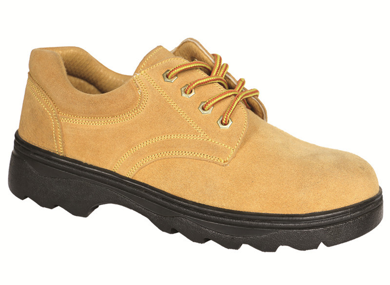 Ufa048 Cheap Suede Leather Rubbber Safety Shoes