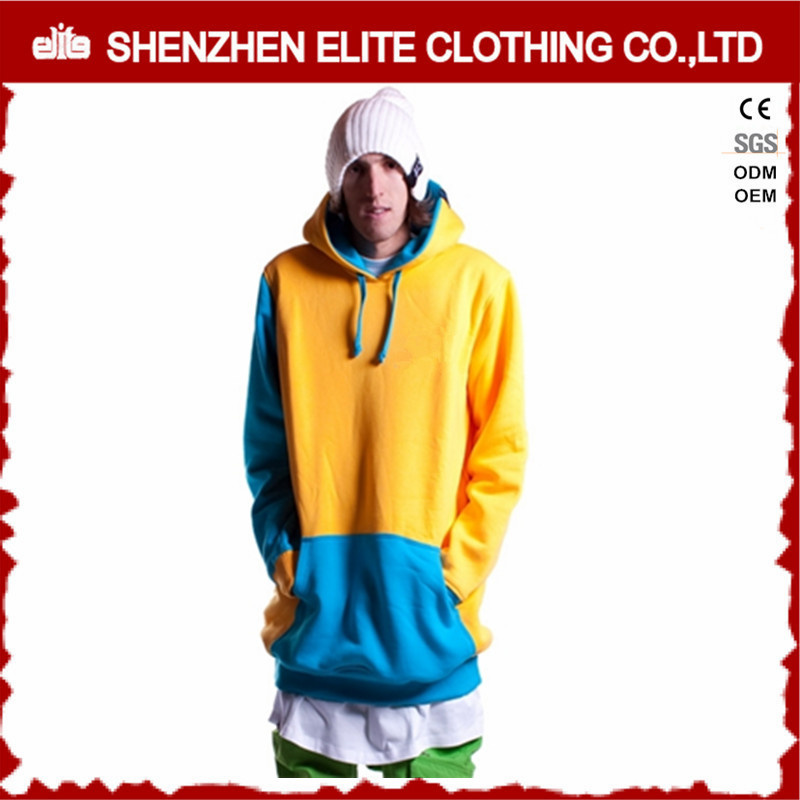 Two Color Mens Sherpa Fleece Blank High Quality Hoodies (ELTHSJ-956)
