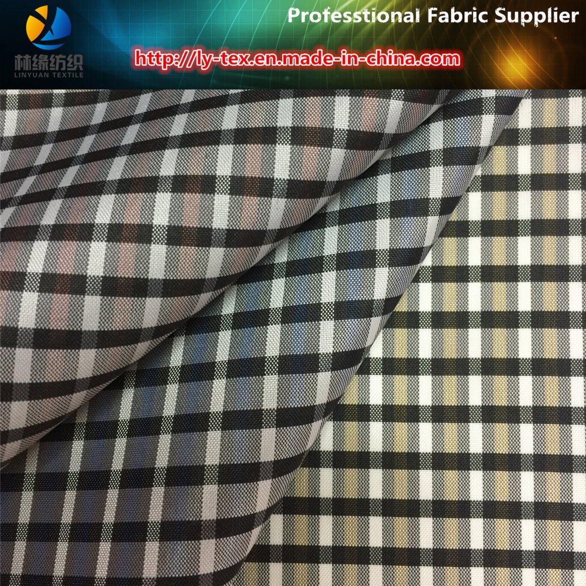 Wholesale Polyester Woven Colorful Check Multi-Choice Fabric for Garment (X127-129)