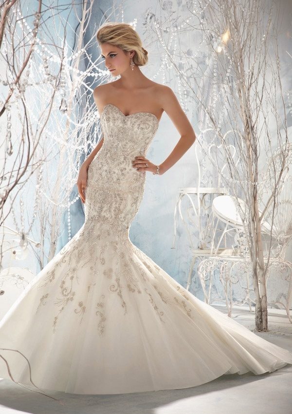 Sweetheart Mermaid Style Fashion Bridal Wedding Dresses (WMA3055)