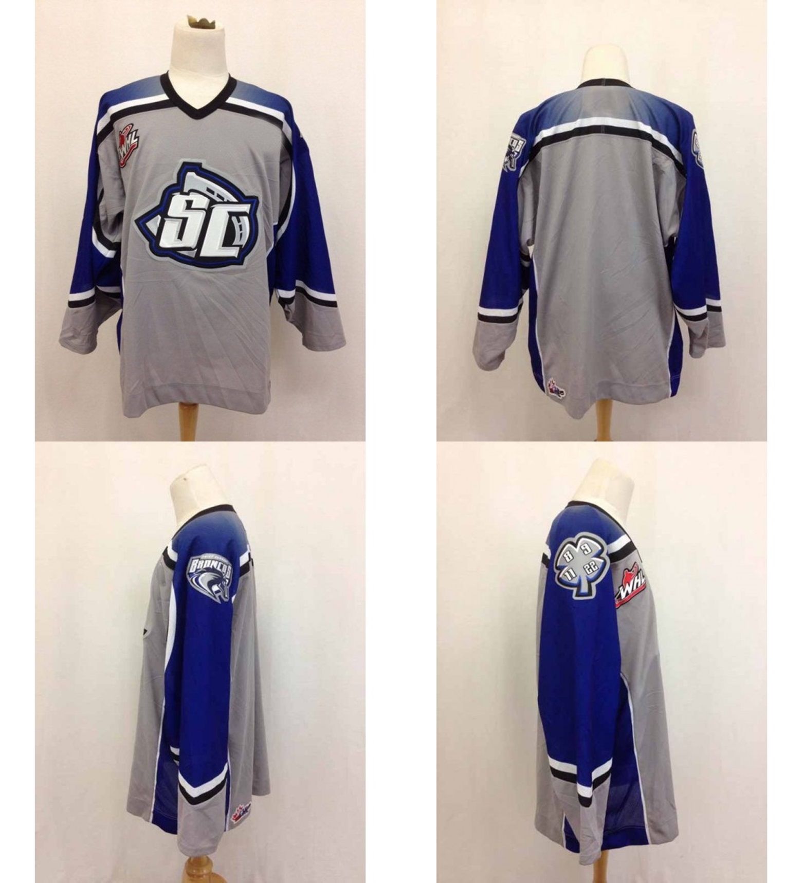Whl Swift Current Broncos 100% Embroidery Ice Hockey Jerseys