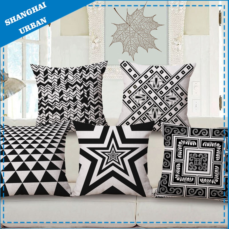 Geometry Polyester Linen Throw Pillow Cushion