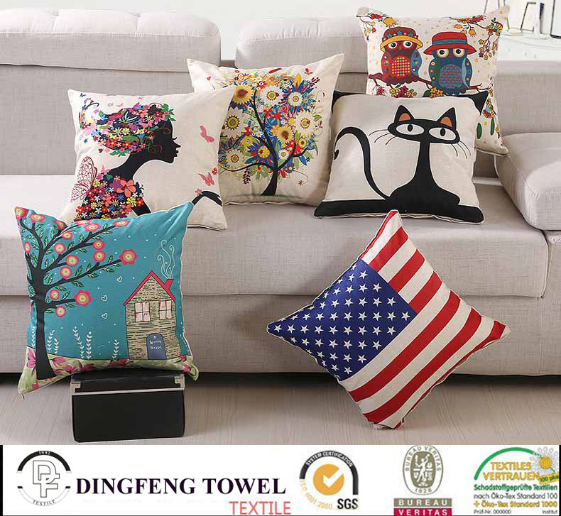 2016 Hot Sales New Design Digital Printed Cushion Cover Df-9812