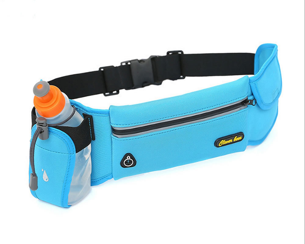 Fashionable Leisure Polyester Sports Waist Belt Bag with Water Bottle