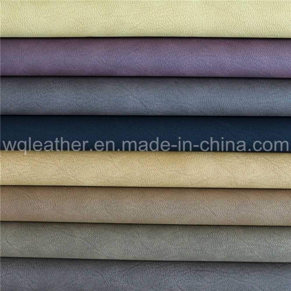 Good Color Fastness Abrasion-Resistant PU Synthetic Shoe Upper Leather Fabrics
