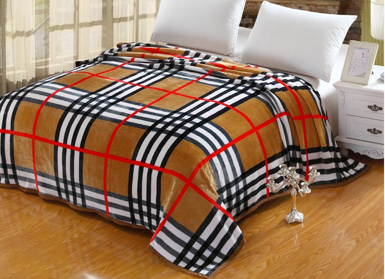 Solid Heavy Embossed Flannel Fleece Blanket