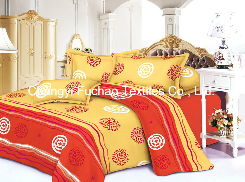 Microfiber Disperse Bedding Set 6PCS T/C 65/35