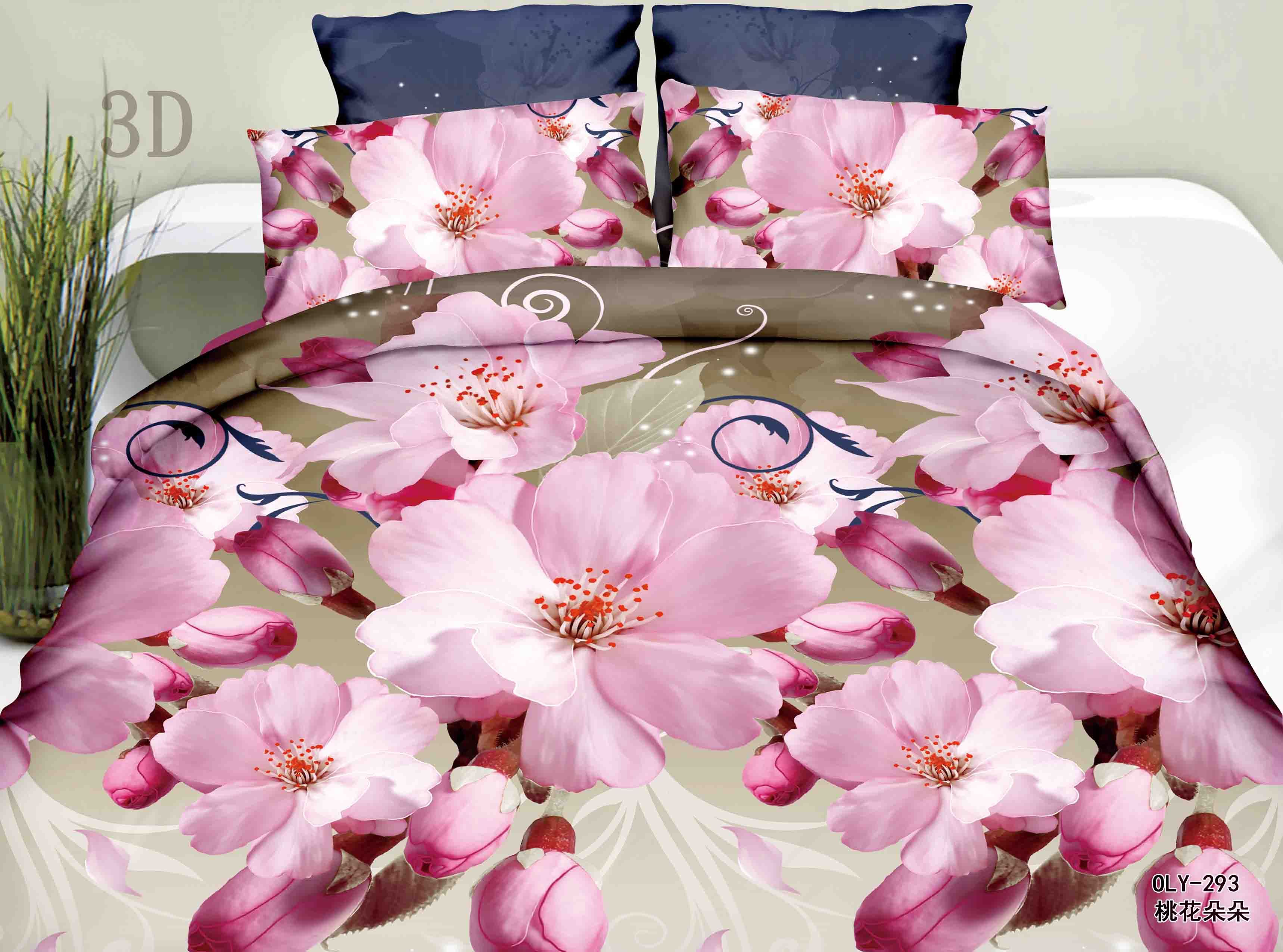 2015 New Design 100% Cotton 3D Bedding Sets