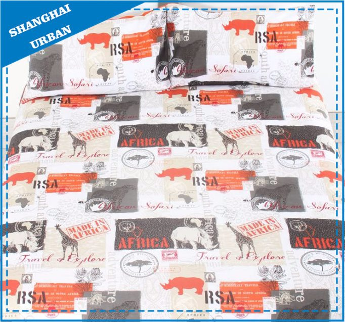5 Piece Wild Animals Polyester Comforter Set