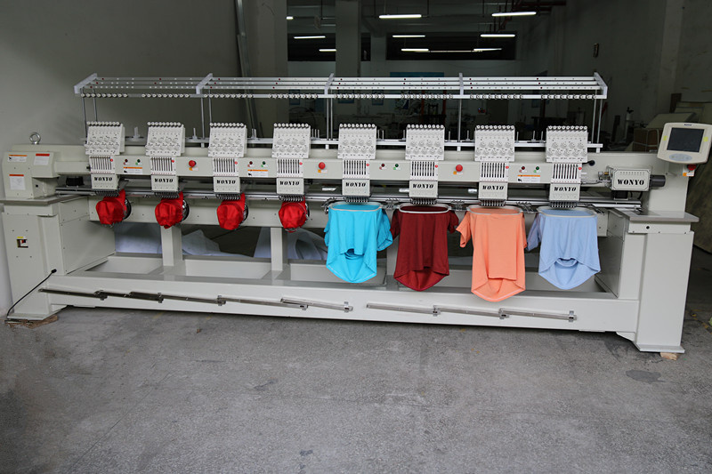 Tubular Embroidery Machine 8 Head 9 Color Computerized Price