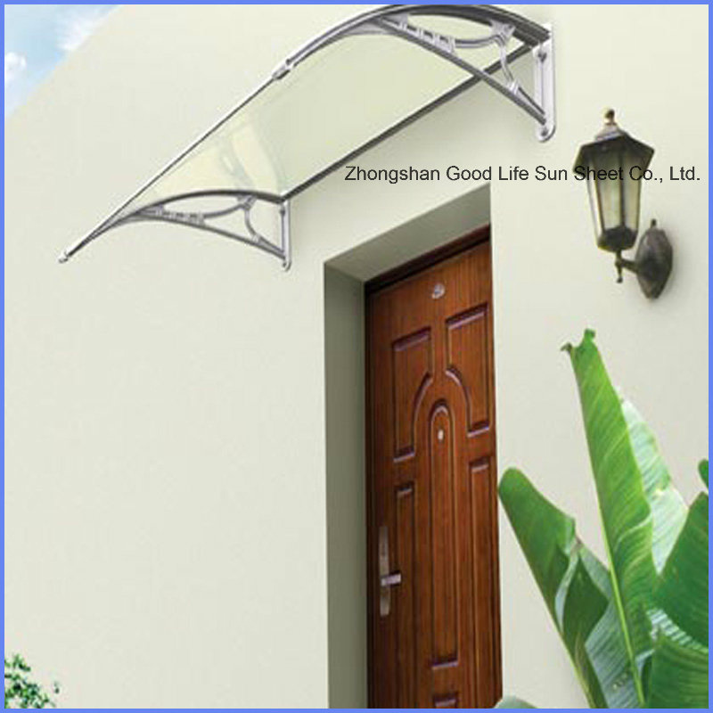 DIY Manual Transparent Plastic Awning for Door