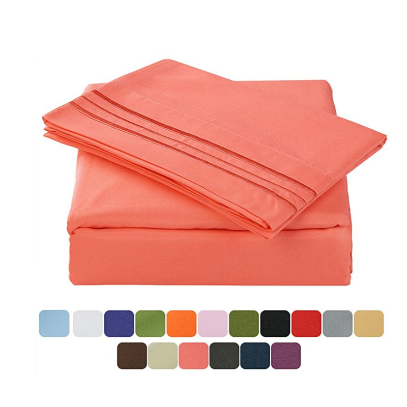 Brushed Microfiber Home Textile Bedding Set