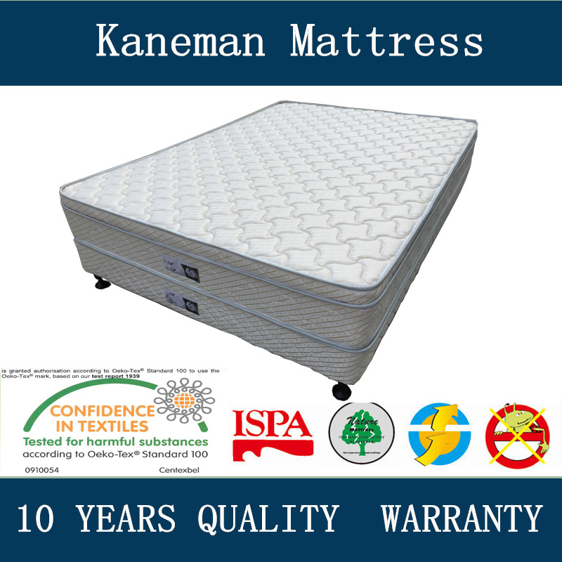 Durable Hotel Spring Box Bed Base and Mattress