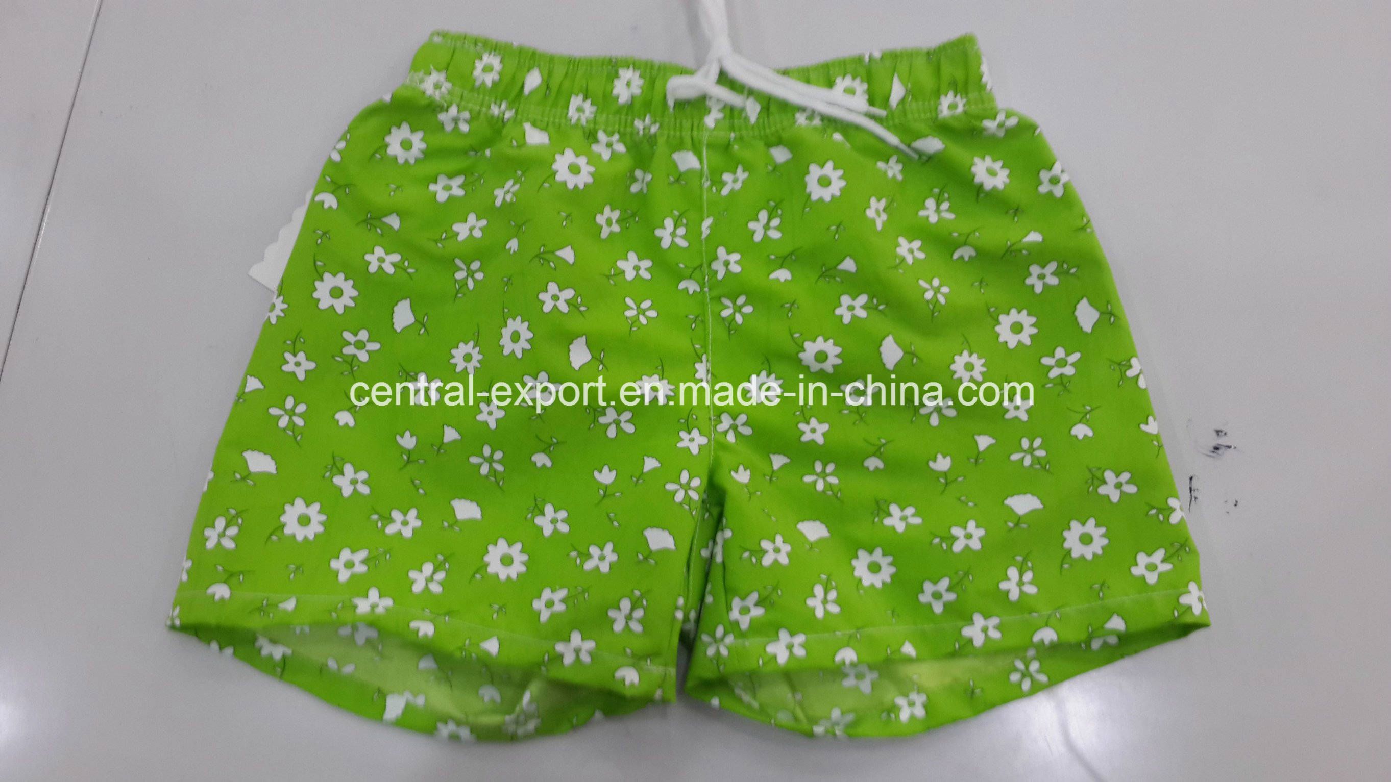 Oeko-Tex Full Elastic Waist Polyester Patterned Children Board Short Swimwear