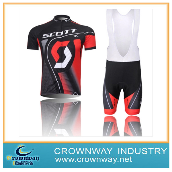 Mens Short Sleeve Beautiful Pattern Cycling Jersey with Bib Shorts