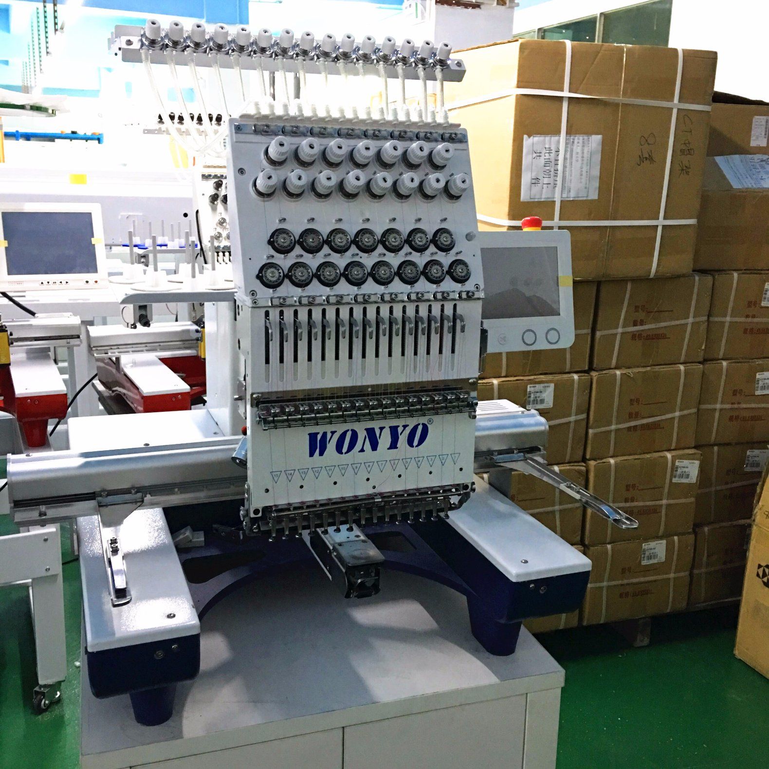 Single Head Embroidery Machine Working Automaticlly