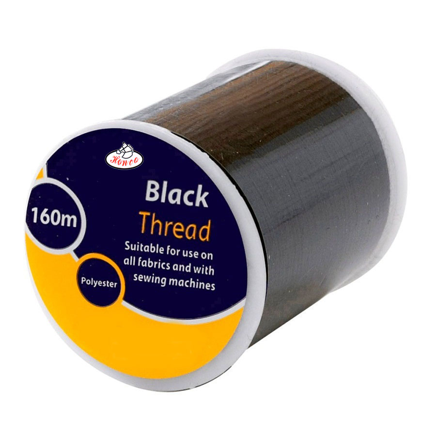 Hight Quality 160m Black Polyster Sewing Thread Spool