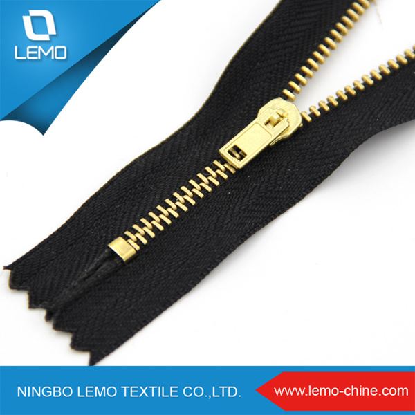 High Polished Various Sizes Exposed Metal Zipper