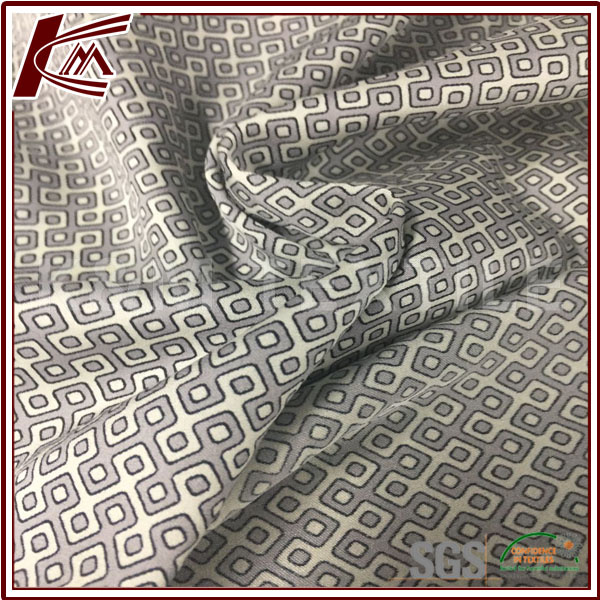 19mm Single Color Printed Stretch Silk Fabric 100%