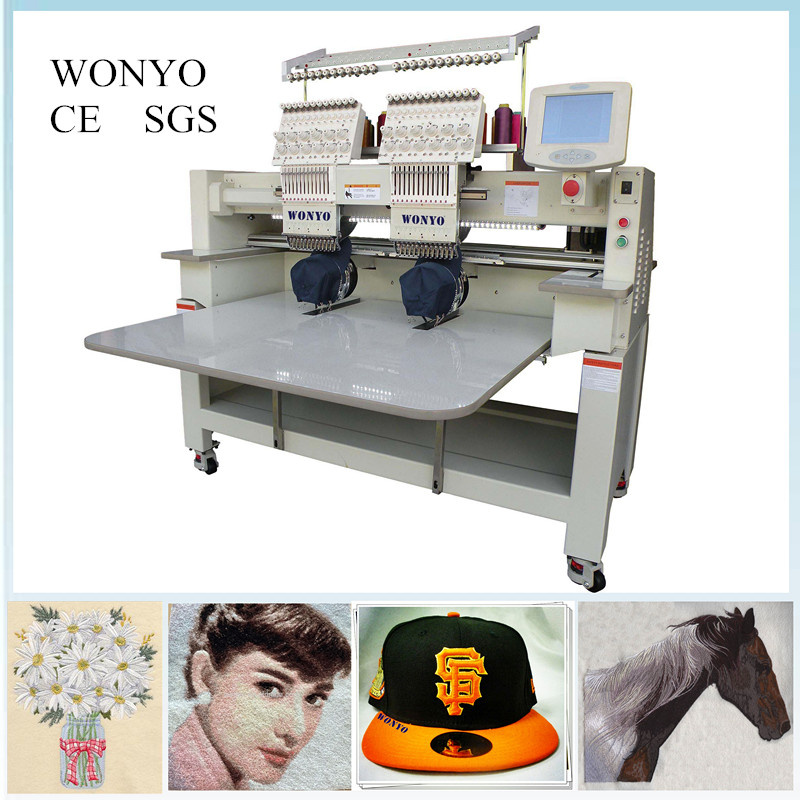 Wonyo Ricoma Type Portable 2 Head Computerized Embroidery Machine