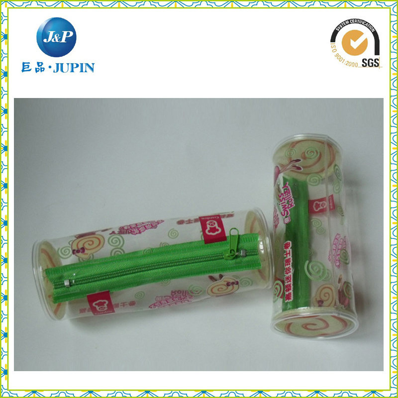 Custom Plastic PVC Pen Bag with Zipper (JP-plastic039)