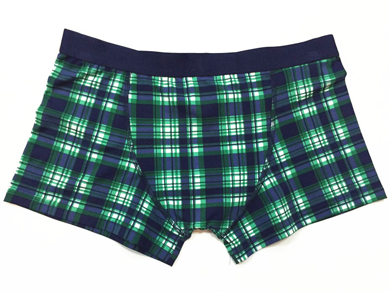 Allover Checks Printed New Style Men's Boxer Short Underwear