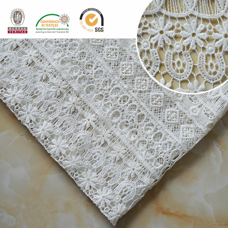 Lace Fabric with Horseshoe Pattern, Fashion and Beautiful Fancy Trimming E20032