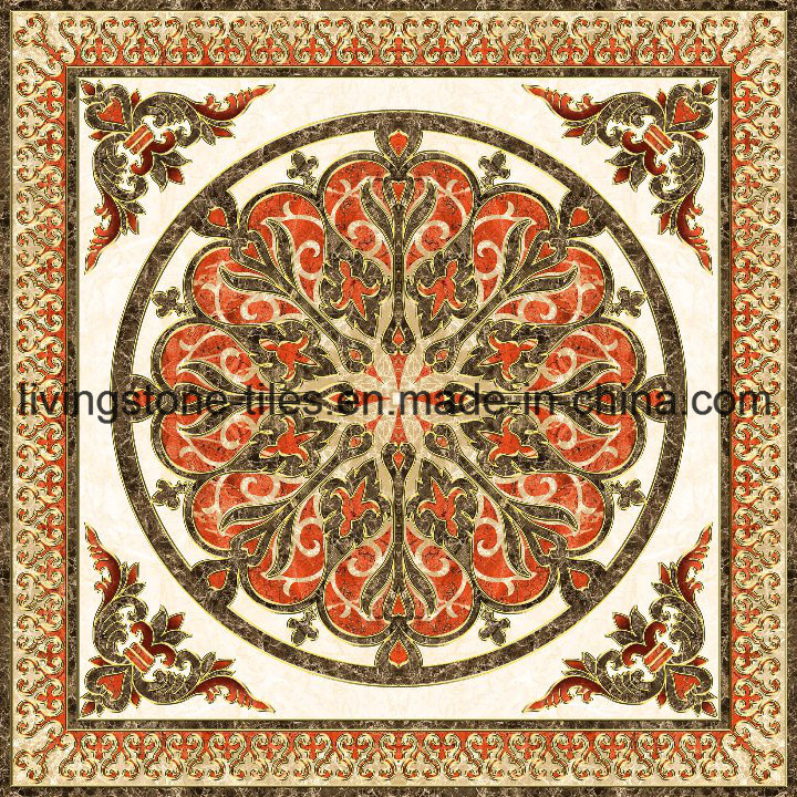 Muslim Style Carpet Puzzle Floor Tiles for Bedroom