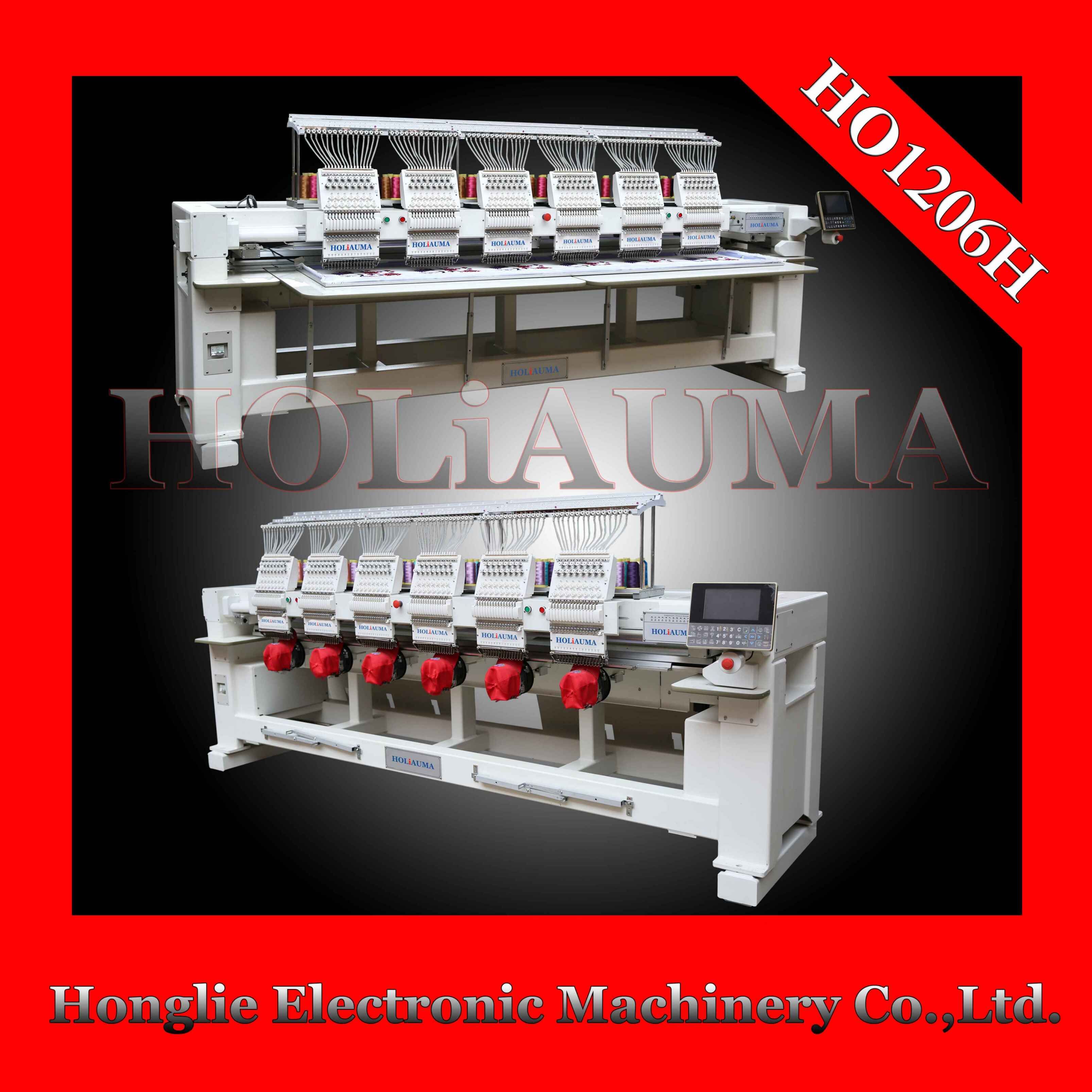 Holiauma 2018 Newest 12 Needles 6 Head Computerized Tajima Embroidery Machine Free Embroidery Designs Brother Type with Good Embroidery Machine Price