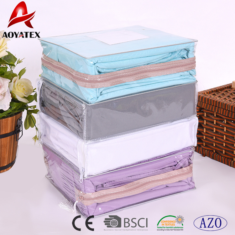 65-85GSM Polyester Microfiber Stock Bed Linen Sheet Set for Sale