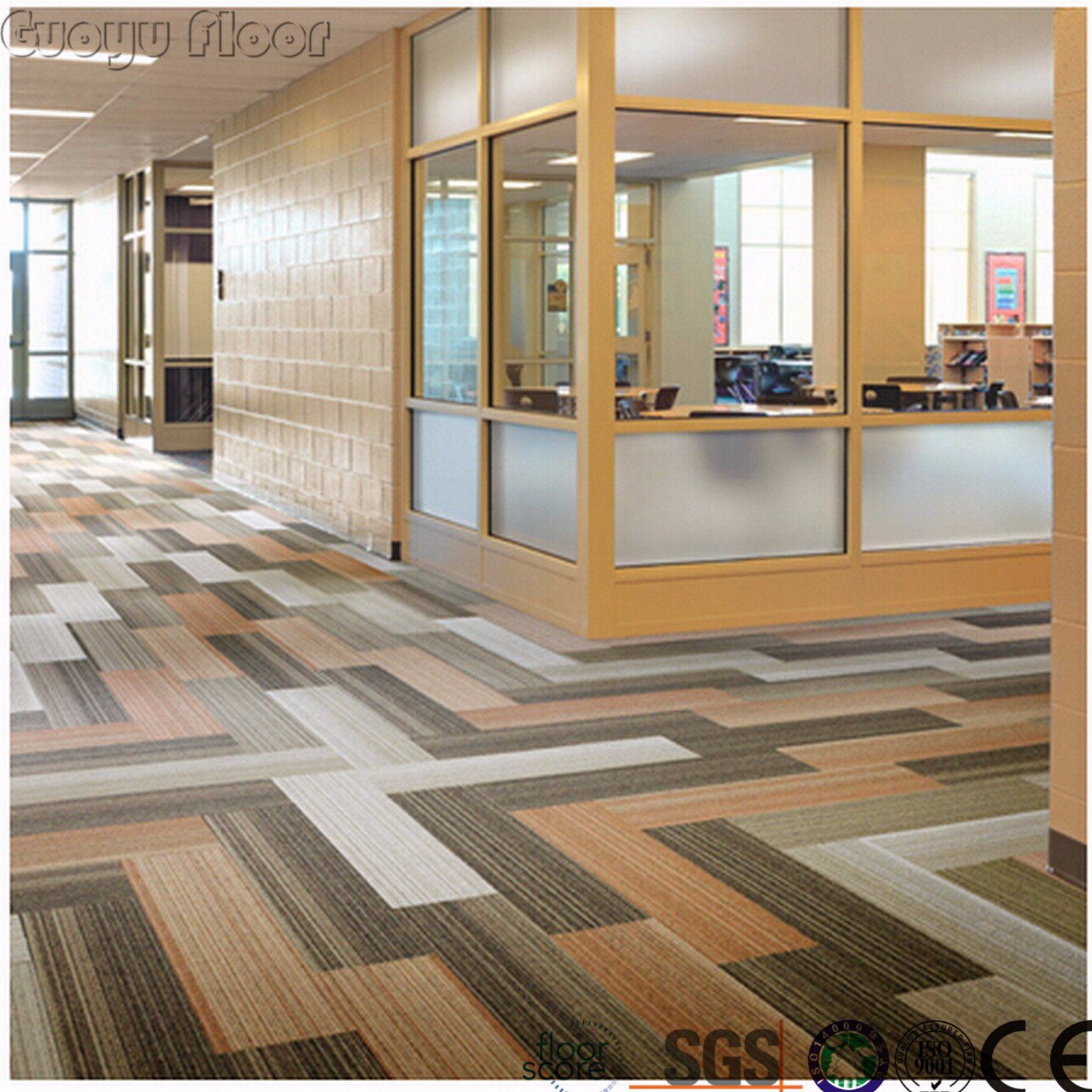 PVC Carpet Click Lock Lvt Vinyl Flooring