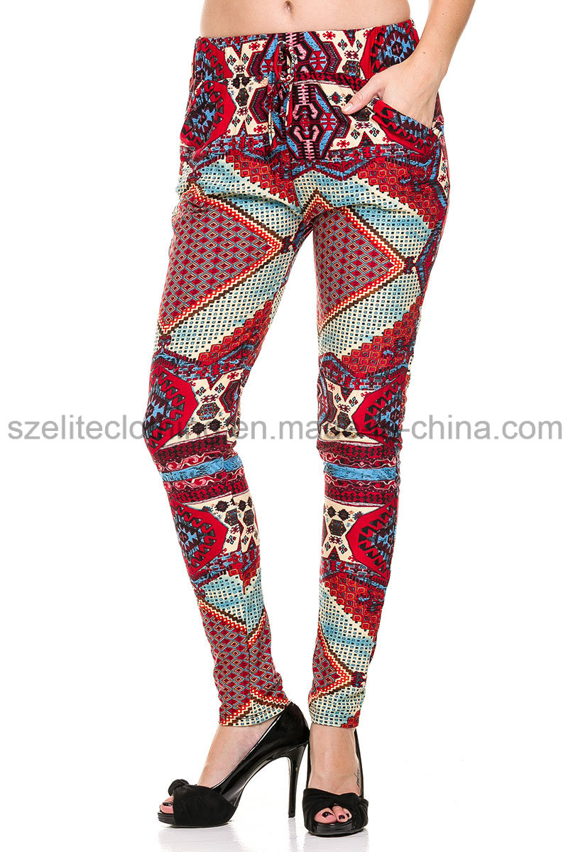 High Quality Sweat Fleece Jogging Trousers Printed Jogging Pants (ELTSWJ-317)