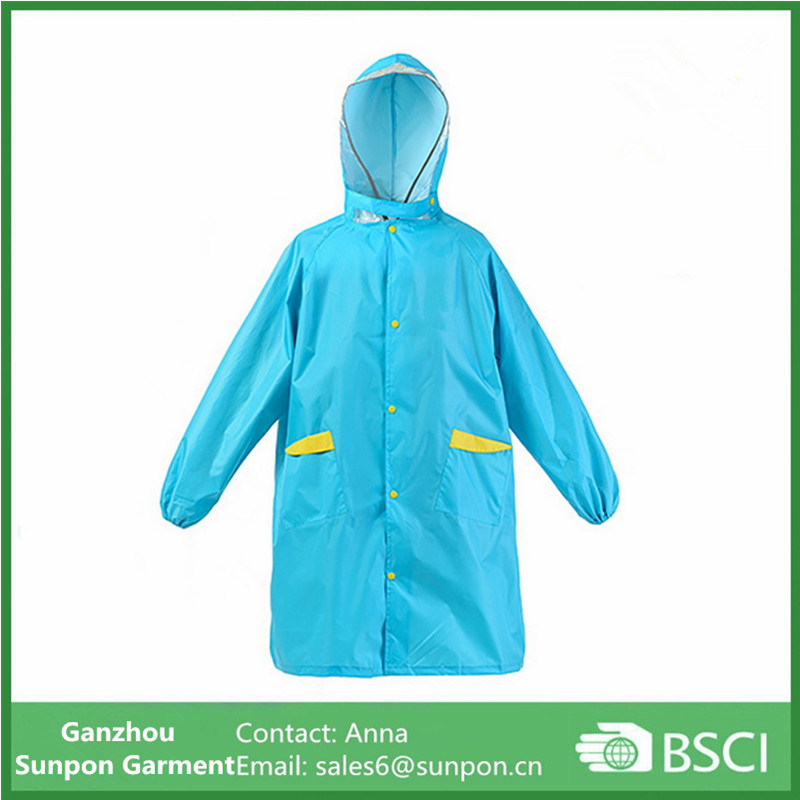 Rainproof Polyester Rain Coat for Children