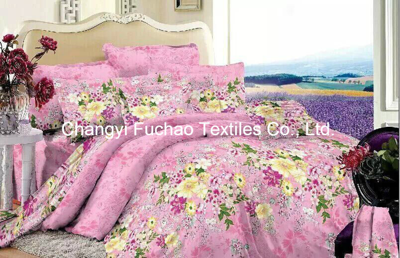 Microfiber/Polyester Quilt Cover Faric for Bedding Set