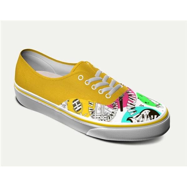 Authentic 014 Canvas Sneakers Sublimation Printing Custom Shoes