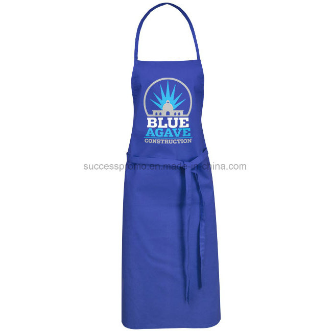 Royal Blue Cotton Apron with Customized Logo