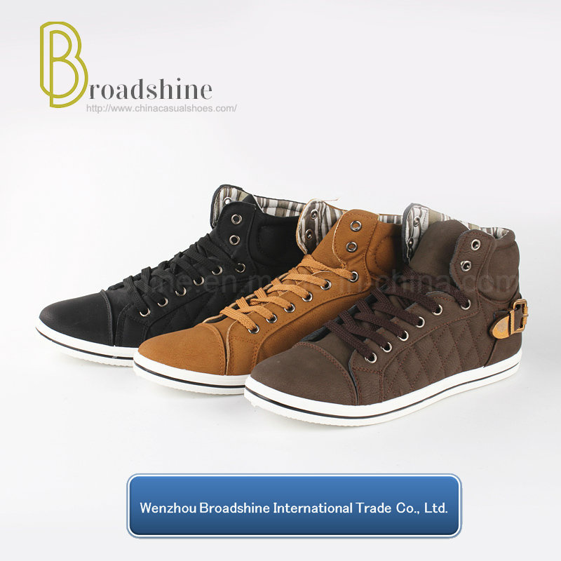 Ankle Men's Casual Boots with Nubuck PU Upper