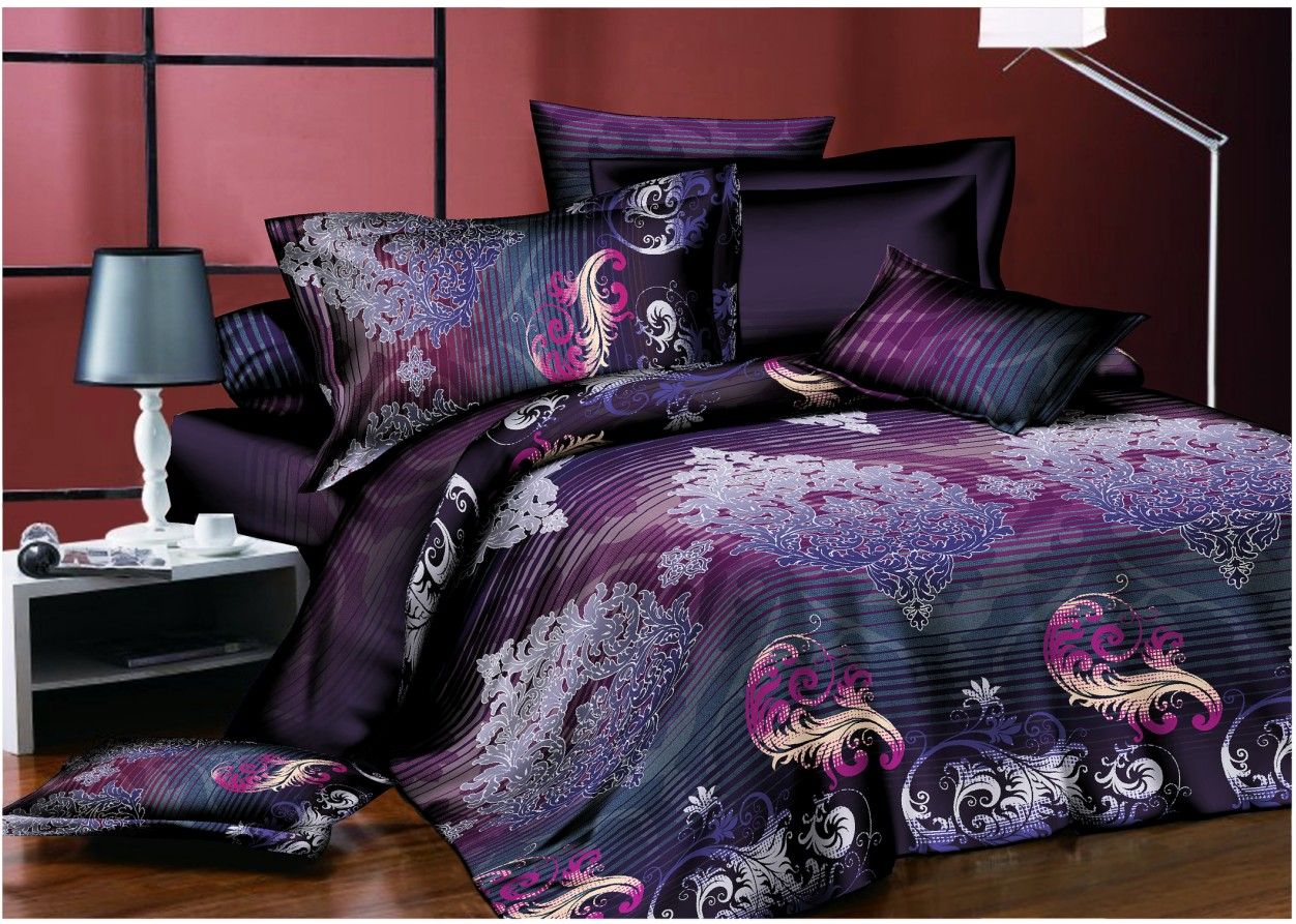 100% Cotton Reactive Printing Luxury Bedding Set