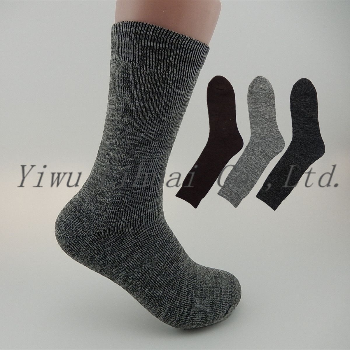 Custom Women Man Full Terry Crew Socks with High Quality