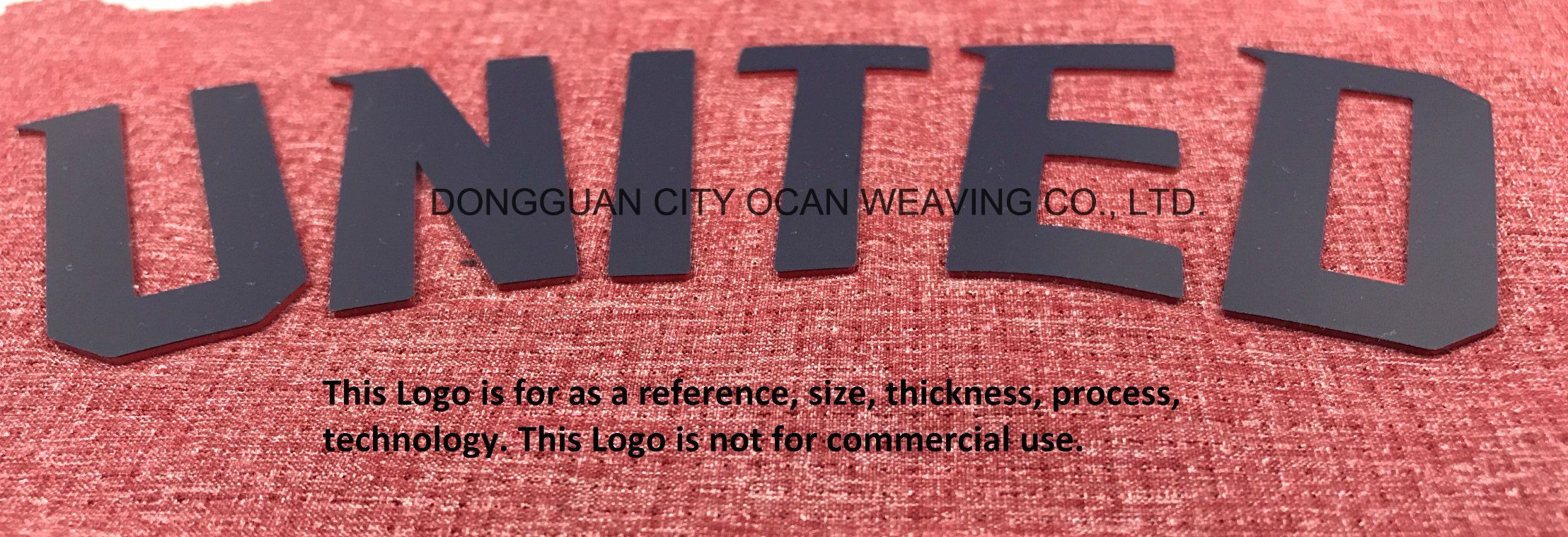 Double Layer Double Color Silicone Heat Transfer Patch for Garments Accessories