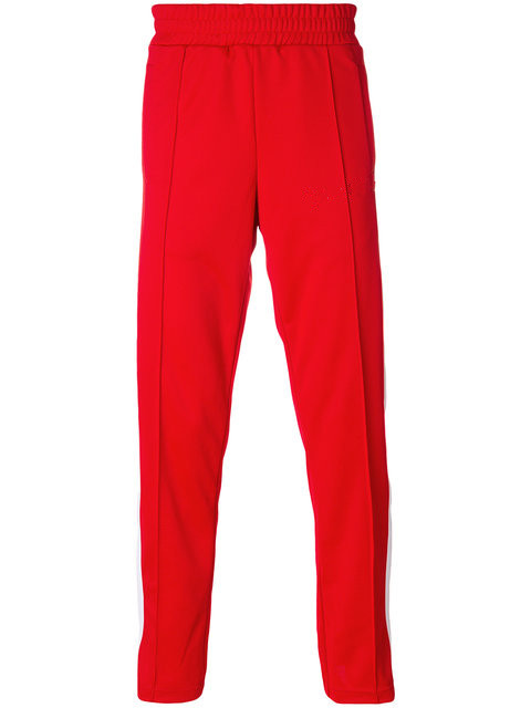 Custom Men's Striped Trousers in Red