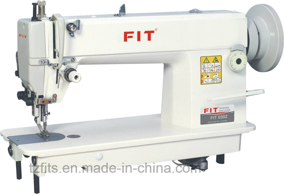 Top and Bottom Feed Lockstitch Sewing Machine for Heavy Duty Material Fit0302