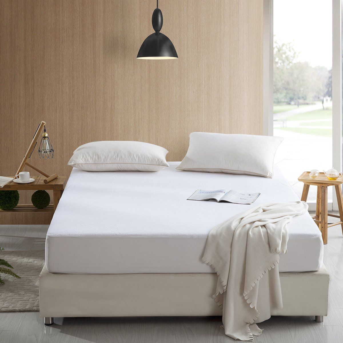 Luxurious Bamboo Derived Viscose Rayon Mattress Protector Pad