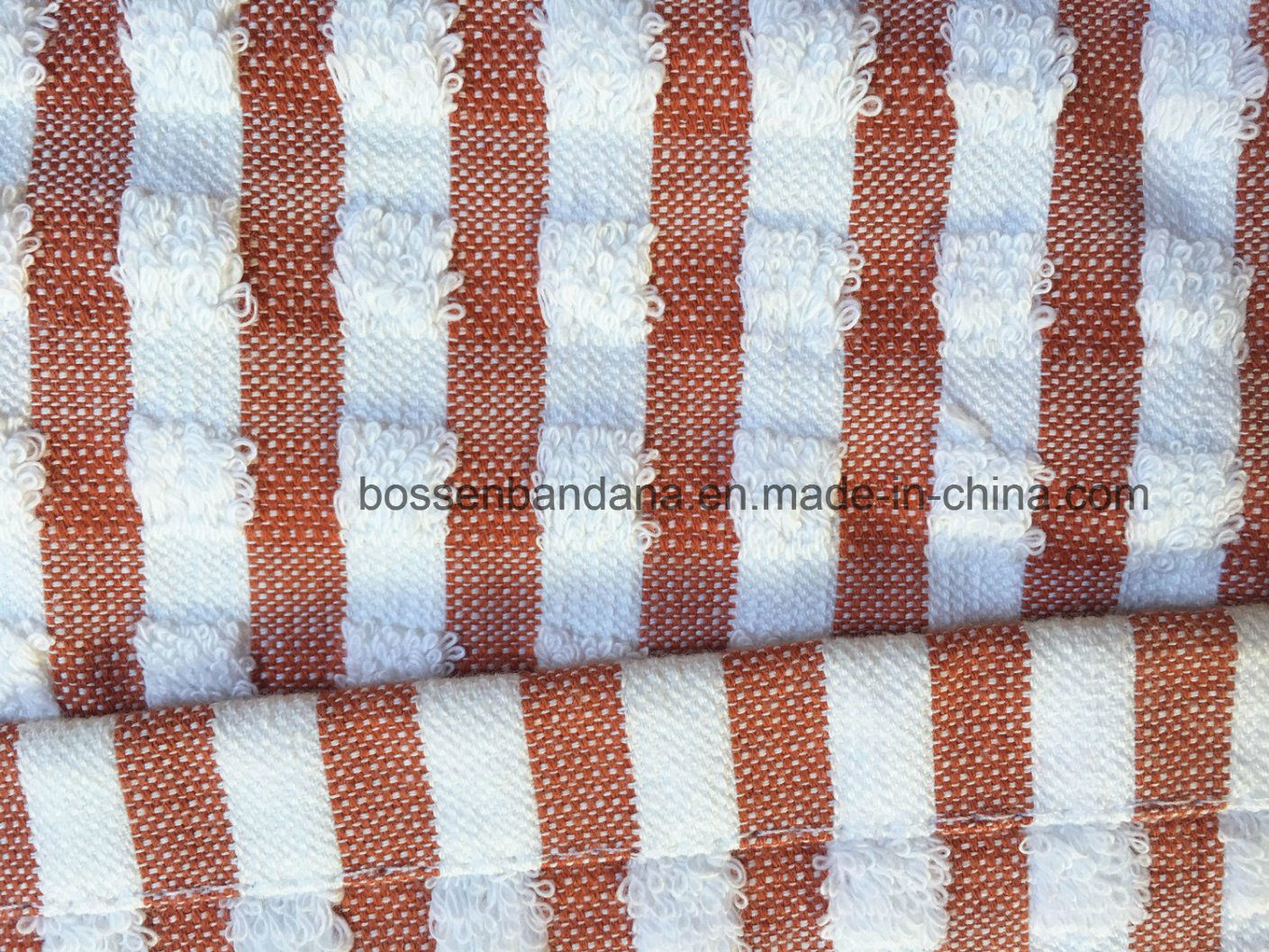 OEM Produce Custom Red Checks Cotton Terry Tea Towel Kitchen Towel