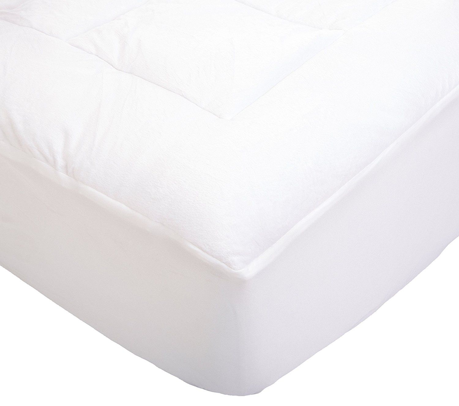 Hypoallergenic Overfilled Microplush Mattress Topper - Queen