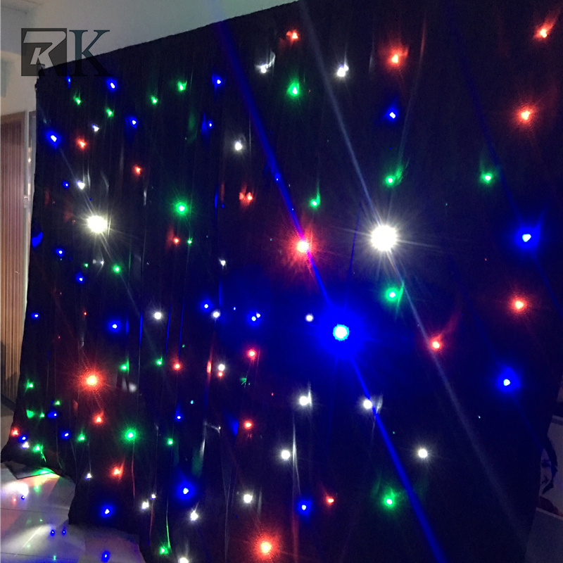 LED Star Curtain with LED Lights for Wedding Decoration
