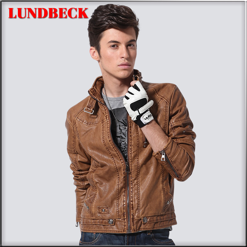 New Fashion PU Jacket for Men 2018