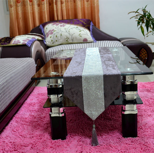 Hand-Sewing Diamond Tape Table Runner Decorative Table Flag (YTR-16)