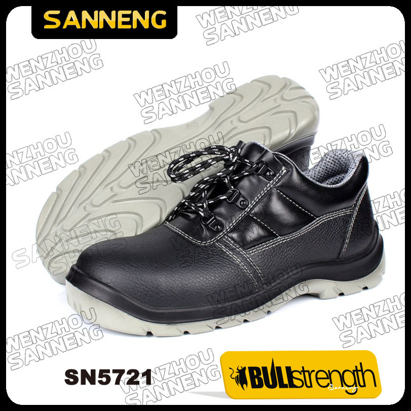 Industrial Leather Safety Shoes with Ce Certificate (SN5721)