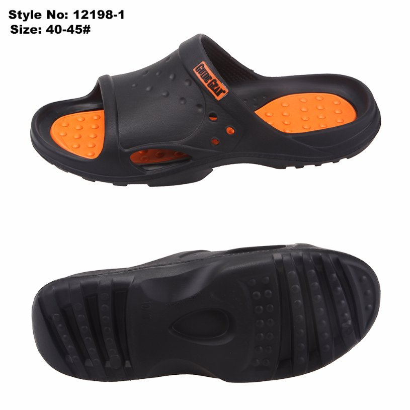 EVA Wave Point Sole Orange Men Slipper